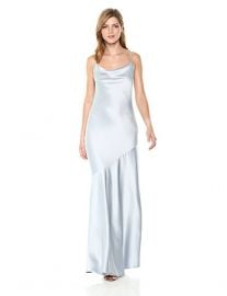 Halston Heritage Women s Sleeveless Cowl Neck Slip Gown x at Amazon